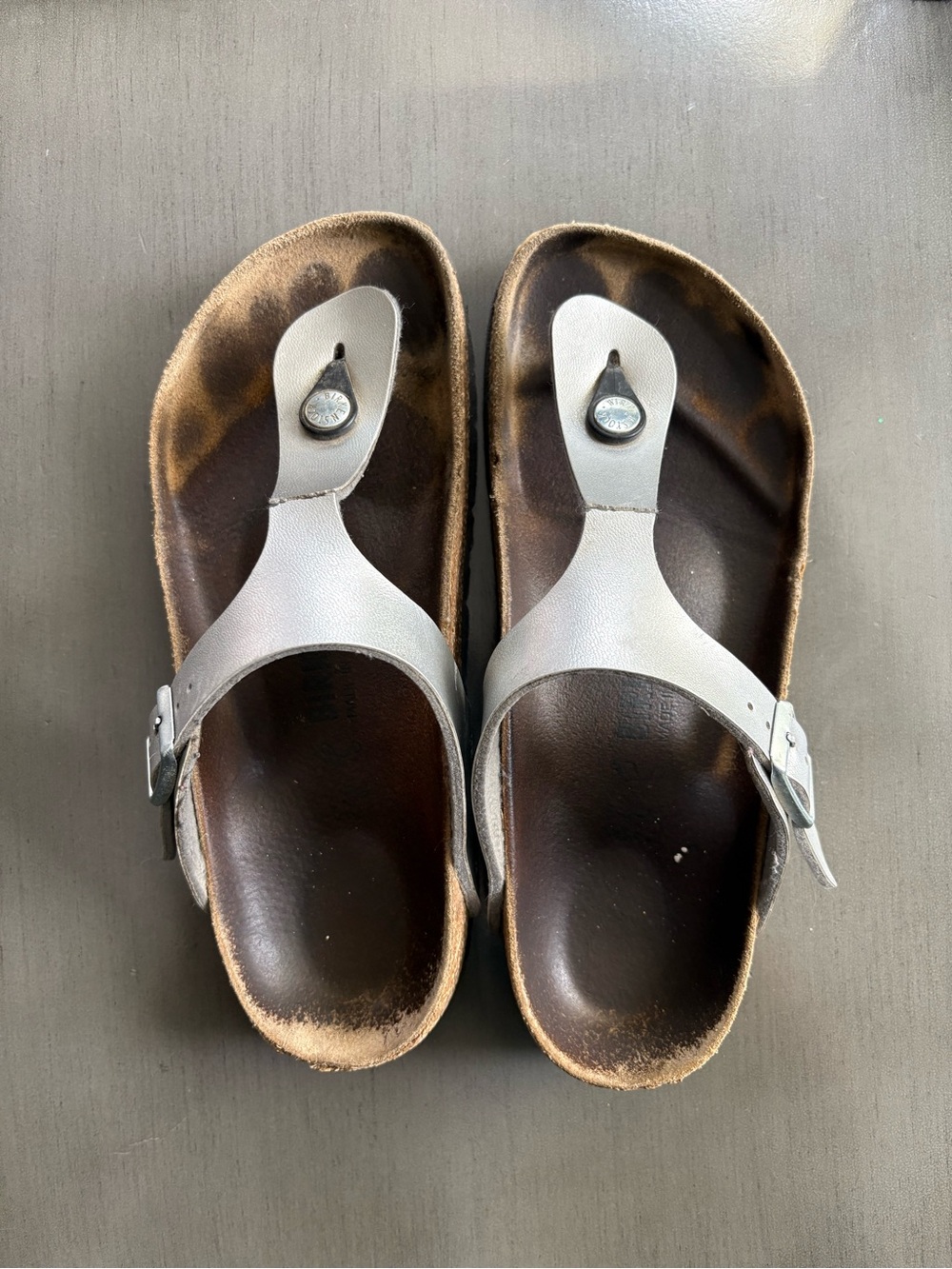 Silver Birkenstocks
